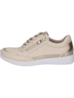 Caprice Sneakers^Leder-Sneakers in Beige/ Gold