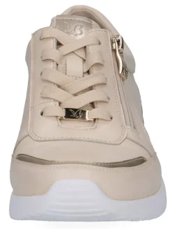Caprice Sneakers^Leder-Sneakers in Beige/ Gold