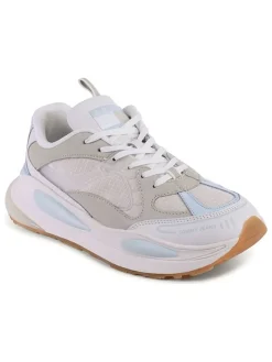 Leder-Sneakers in Beige/ Hellblau>Tommy Hilfiger Shoes Online