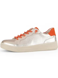Leder-Sneakers in Beige/ Orange>Gabor Sale