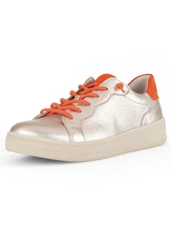 Leder-Sneakers in Beige/ Orange>Gabor Sale
