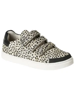 Leder-Sneakers in Beige/ Schwarz>vertbaudet Online
