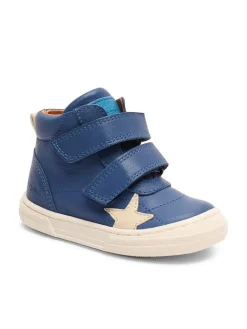 Leder-Sneakers in Blau>bisgaard Outlet
