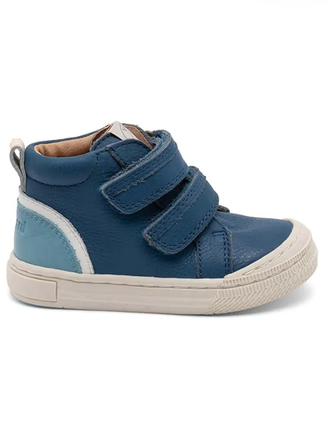 bisgaard Sneakers·Sneakers High^Leder-Sneakers in Blau/ Hellblau/ Weiß