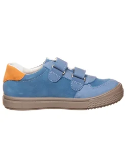Ricosta Sneakers·Sneakers Low^Leder-Sneakers in Blau/ Orange