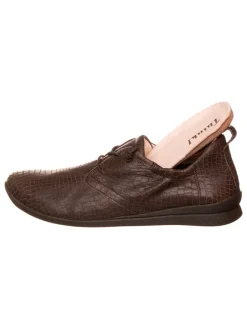 Leder-Sneakers in Braun><noscript><img width=