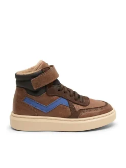 Leder-Sneakers in Braun><noscript><img width=