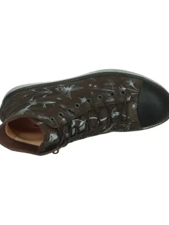 Leder-Sneakers in Braun><noscript><img width=