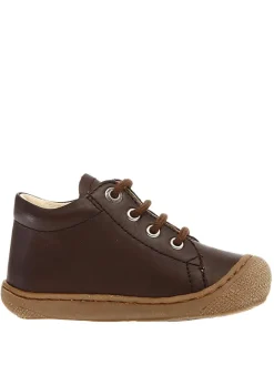 Leder-Sneakers in Braun><noscript><img width=