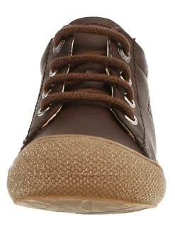 Leder-Sneakers in Braun><noscript><img width=
