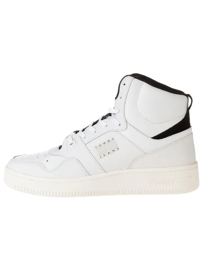 Leder-Sneakers in Creme>Tommy Hilfiger Shoes Online