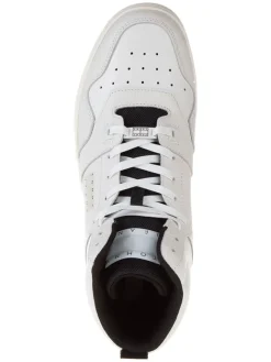 Leder-Sneakers in Creme><noscript><img width=