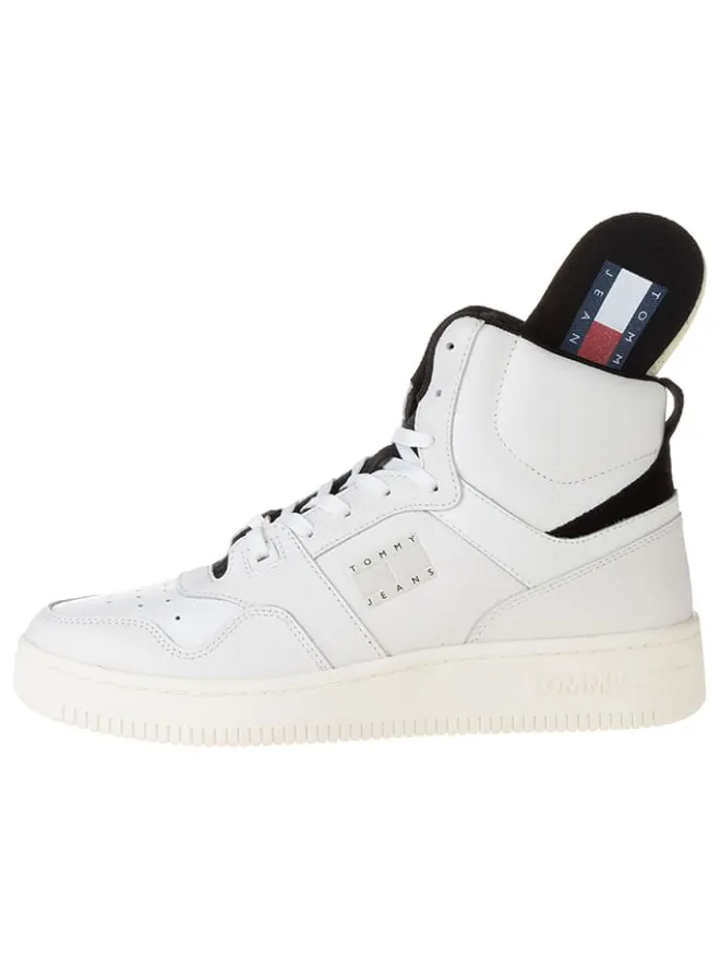 Leder-Sneakers in Creme>Tommy Hilfiger Shoes Online
