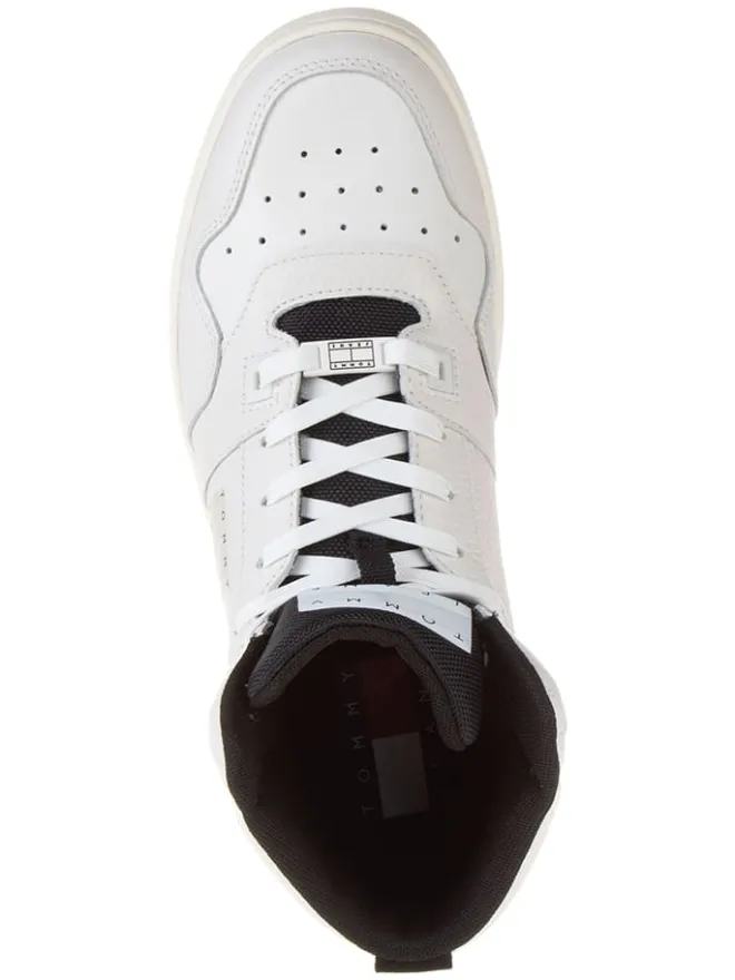 Leder-Sneakers in Creme>Tommy Hilfiger Shoes Online
