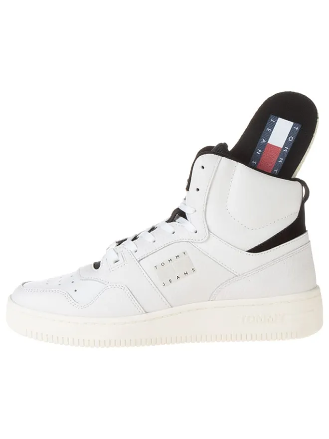 Leder-Sneakers in Creme>Tommy Hilfiger Shoes Online