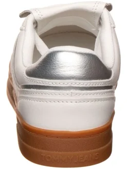 Tommy Hilfiger Shoes Sneakers^Leder-Sneakers in Creme/ Silber