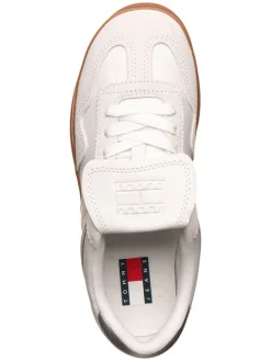 Tommy Hilfiger Shoes Sneakers^Leder-Sneakers in Creme/ Silber