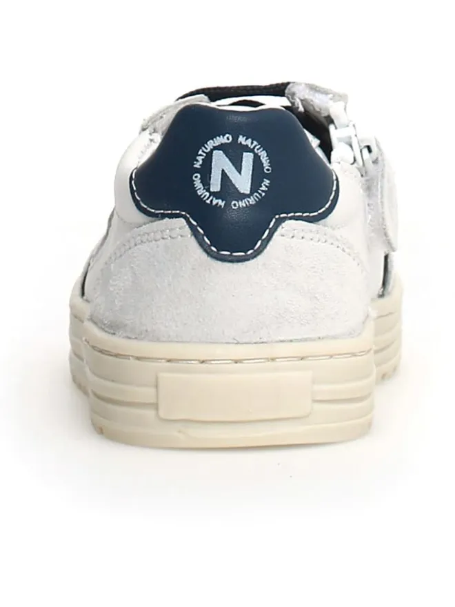 Leder-Sneakers in Dunkelblau/ Weiß>Naturino Discount