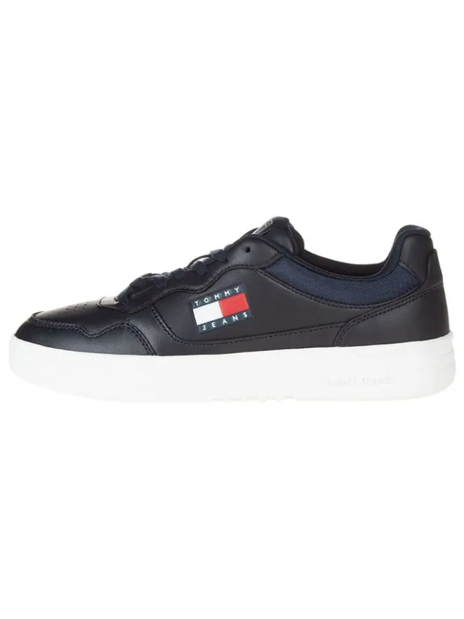 Leder-Sneakers in Dunkelblau>Tommy Hilfiger Shoes Clearance
