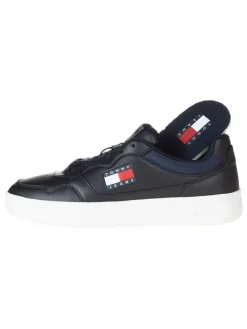 Leder-Sneakers in Dunkelblau><noscript><img width=