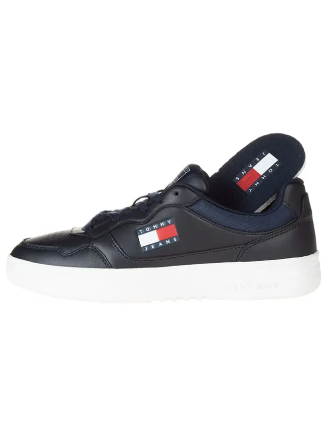 Leder-Sneakers in Dunkelblau>Tommy Hilfiger Shoes Clearance