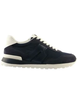 Leder-Sneakers in Dunkelblau>Högl Outlet