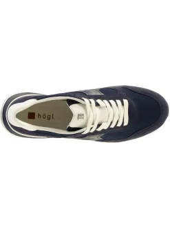 Leder-Sneakers in Dunkelblau><noscript><img width=