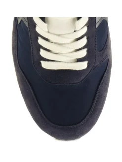 Leder-Sneakers in Dunkelblau><noscript><img width=