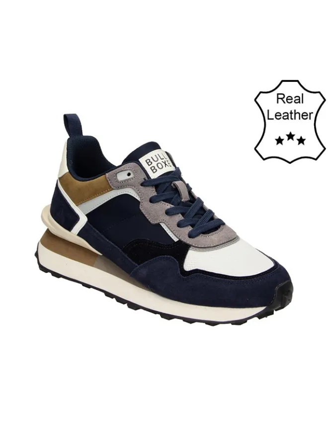 Bullboxer Sneakers^Leder-Sneakers in Dunkelblau