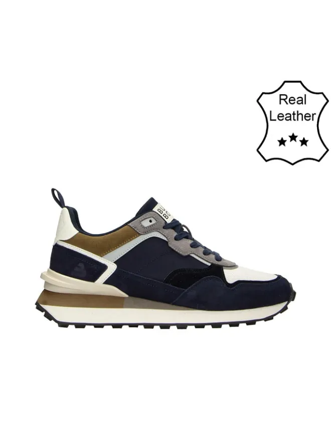 Bullboxer Sneakers^Leder-Sneakers in Dunkelblau