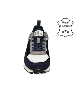 Bullboxer Sneakers^Leder-Sneakers in Dunkelblau