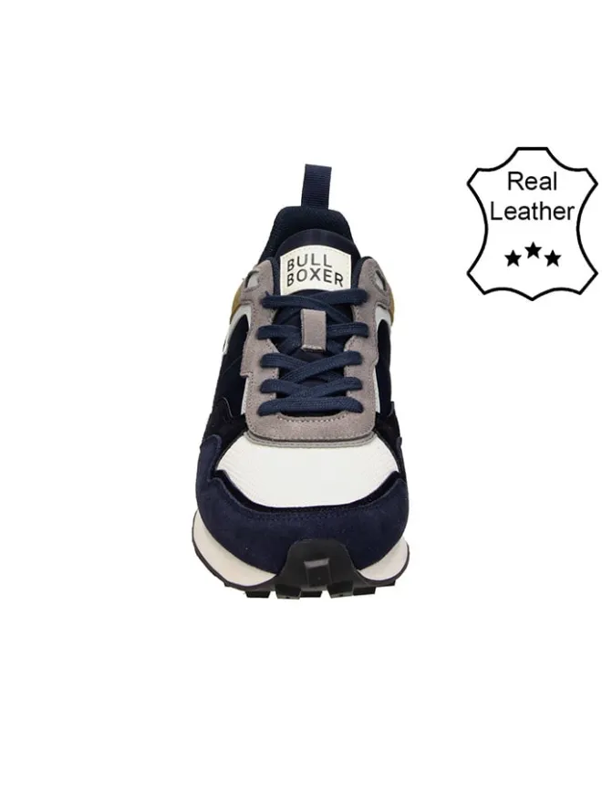 Bullboxer Sneakers^Leder-Sneakers in Dunkelblau