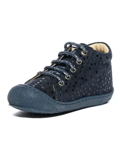Leder-Sneakers in Dunkelblau><noscript><img width=