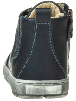 Leder-Sneakers in Dunkelblau><noscript><img width=