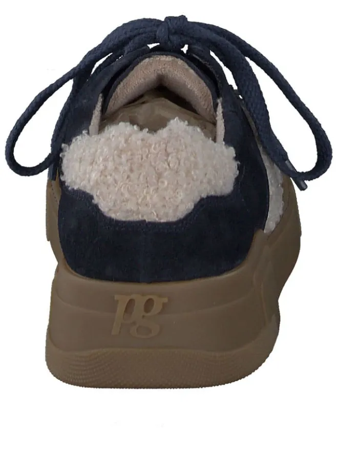 Leder-Sneakers in Dunkelblau>Paul Green Outlet