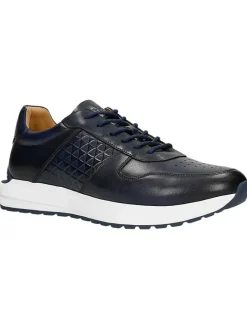 Leder-Sneakers in Dunkelblau>Wojas