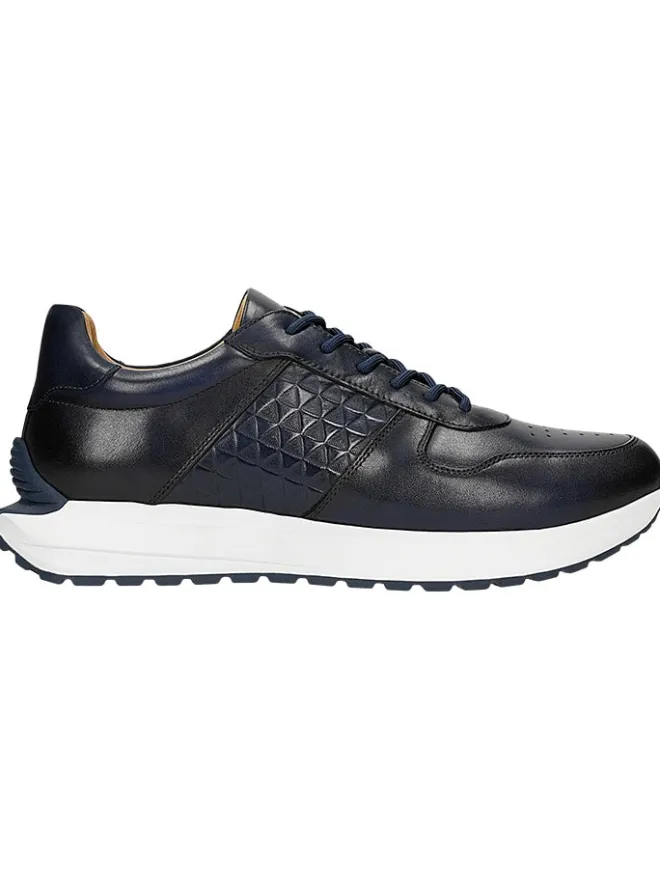 Leder-Sneakers in Dunkelblau>Wojas