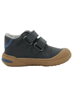Leder-Sneakers in Dunkelblau><noscript><img width=