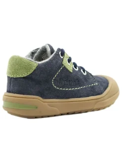 Leder-Sneakers in Dunkelblau><noscript><img width=