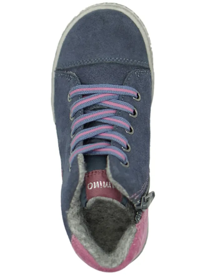 lamino Sneakers·Sneakers High^Leder-Sneakers in Dunkelblau/ Pink