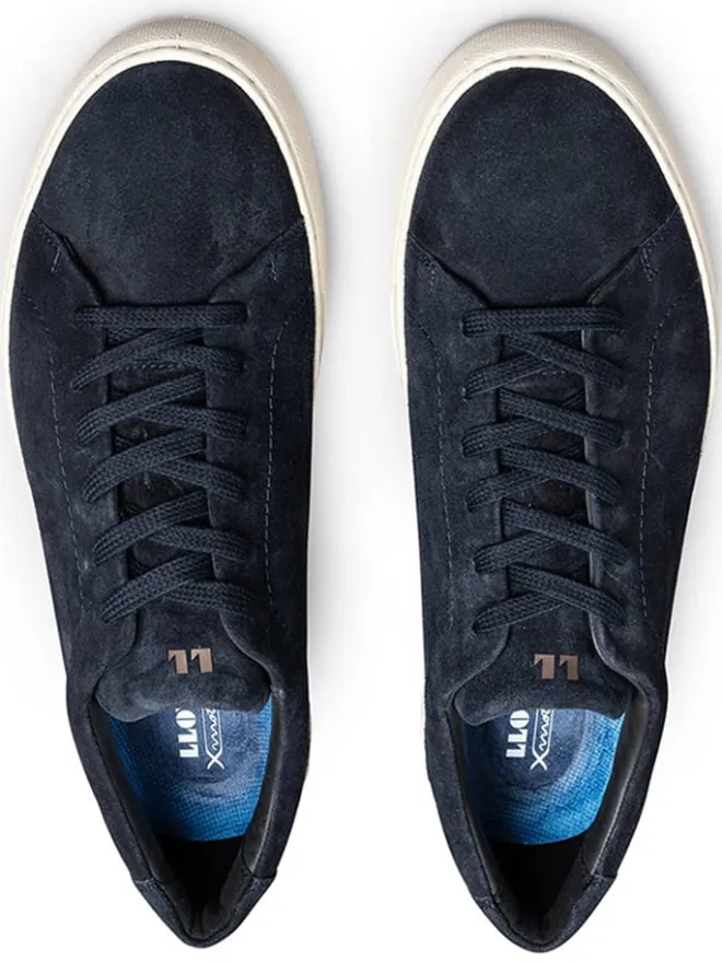 LLOYD Schnürschuhe^Leder-Sneakers in Dunkelblau