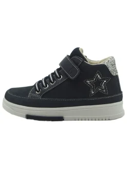 Leder-Sneakers in Dunkelblau>lamino Online
