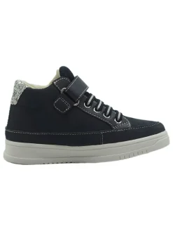 Leder-Sneakers in Dunkelblau><noscript><img width=