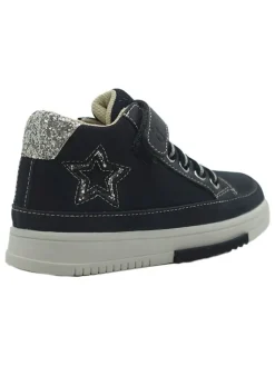 Leder-Sneakers in Dunkelblau><noscript><img width=