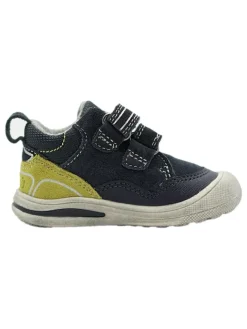 Leder-Sneakers in Dunkelblau><noscript><img width=