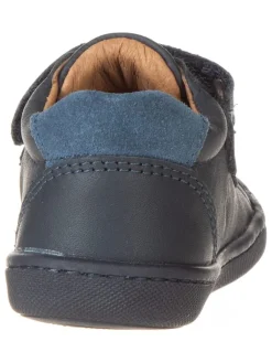 Leder-Sneakers in Dunkelblau><noscript><img width=