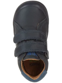 Leder-Sneakers in Dunkelblau><noscript><img width=