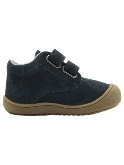 Leder-Sneakers in Dunkelblau><noscript><img width=