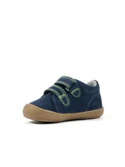 Leder-Sneakers in Dunkelblau><noscript><img width=
