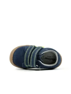 Leder-Sneakers in Dunkelblau><noscript><img width=